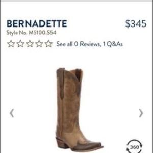 Lucchese woman’s boot. Worn a couple times.